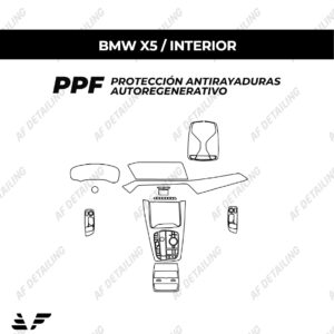 Película Protectora de Pintura (PPF) Interior para BMW X5 2020