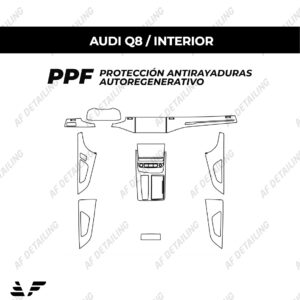 Película Protectora de Pintura (PPF) Interior para Audi Q8 2024