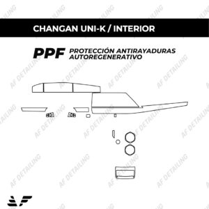Película Protectora de Pintura (PPF) Interior para Changan UNI-K