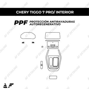 Película Protectora de Pintura (PPF) Interior para Chery Tiggo 7 Pro