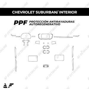 Película Protectora de Pintura (PPF) Interior para Chevrolet Suburban