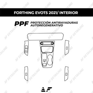 Película Protectora de Pintura (PPF) Interior para FORTHING T5 EVO 2021