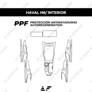 Película Protectora de Pintura (PPF) Interior para Haval H6 2023