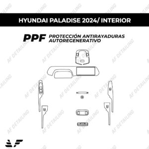 Película Protectora de Pintura (PPF) Interior para Hyundai Paladise 2024