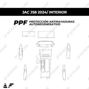 Película Protectora de Pintura (PPF) Interior para JAC JS8