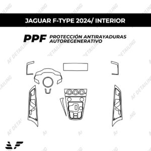 Película Protectora de Pintura (PPF) Interior para Jaguar F-TYPE
