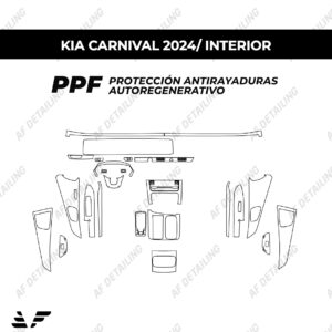 Película Protectora de Pintura (PPF) Interior para Kia Carnival