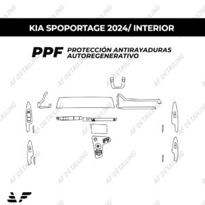 Película Protectora de Pintura (PPF) Interior para Kia Sportage 2024