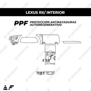 Película Protectora de Pintura (PPF) Interior para Lexus RX
