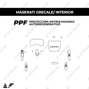 Película Protectora de Pintura (PPF) Interior para Maserati Grecale