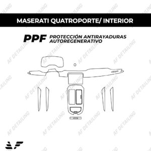 Película Protectora de Pintura (PPF) Interior para Maserati Quattroporte