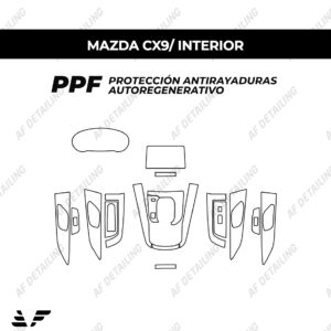 Película Protectora de Pintura (PPF) Interior para Mazda CX-9
