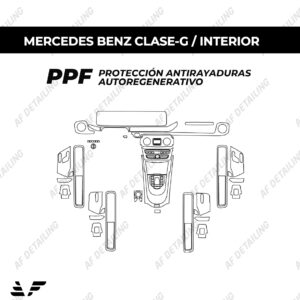 Película Protectora de Pintura (PPF) Interior para Mercedes Benz Clase-G