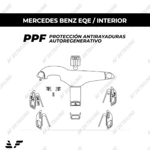Película Protectora de Pintura (PPF) Interior para Mercedes Benz EQE