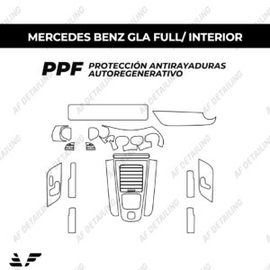 Película Protectora de Pintura (PPF) Interior para Mercedes Benz GLA Full