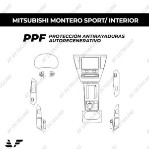 Película Protectora de Pintura (PPF) Interior para Mitsubishi Montero Sport