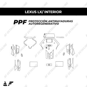 Película Protectora de Pintura (PPF) Interior para Lexus LX