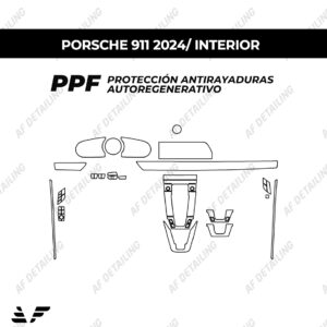 Película Protectora de Pintura (PPF) Interior para Porsche 911 2024