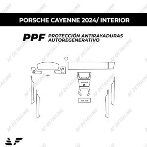 Película Protectora de Pintura (PPF) Interior para Porsche Cayenne 2024
