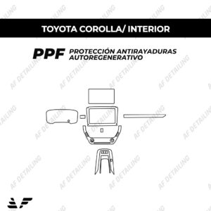 Película Protectora de Pintura (PPF) Interior para Toyota Corolla