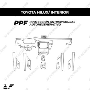 Película Protectora de Pintura (PPF) Interior para Toyota Hilux