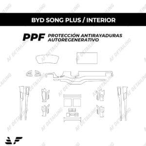 Película Protectora de Pintura (PPF) Interior para BYD Song Plus