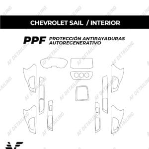 Película Protectora de Pintura (PPF) Interior para Chevrolet Sail