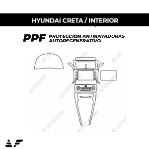 Película Protectora de Pintura (PPF) Interior para Hyundai Creta Mecánico