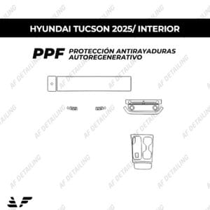 Película Protectora de Pintura (PPF) Interior para Hyundai Tucson 2025 Básico