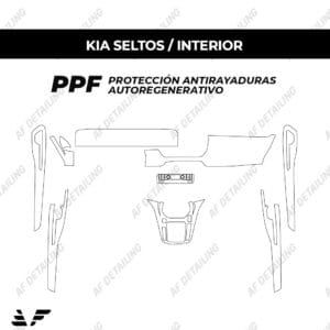 Película Protectora de Pintura (PPF) Interior para Kia Seltos Full
