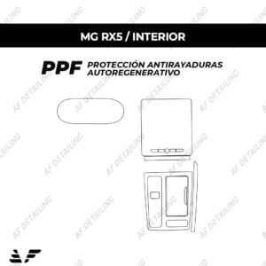 Película Protectora de Pintura (PPF) Interior para MG RX5 2024