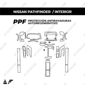 Película Protectora de Pintura (PPF) Interior para Nissan Pathfinder 2023