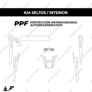 Película Protectora de Pintura (PPF) Interior para Kia Seltos 2025
